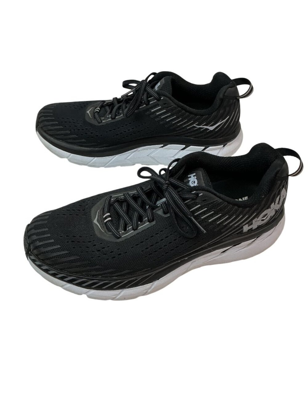 Hoka One One Clifton 5 Lightweight Mesh Running Shoes Womens 9 Black